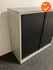 Roldeurkast - Ahrend - 110x120x45cm - Lichtgrijs met zwarte roldeuren - Topblad naar keuze