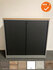 Roldeurkast - Ahrend - 110x120x45cm - grijs met zwarte roldeuren - Topblad naar keuze