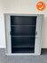 Roldeurkast Aspa - Zilvergrijs - 137x120x47cm - Zilvergrijs met grijze metalen deuren