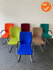 Ahrend 230 - Set van 6 stuks - Nieuwe stoffering in verschillende kleuren - Chroom onderstel