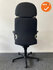 Haworth Comforto 77 met hoofdsteun - nieuwe zwarte stoffering - inclusief kunstleren armpads