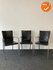 Vergaderset - Bert Plantagie - 3 stuks - Bestaand leren stoffering - Chroom onderstel