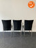 Vergaderset - Bert Plantagie - 3 stuks - Bestaand leren stoffering - Chroom onderstel