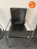 Vergaderset - Bert Plantagie - 3 stuks - Bestaand leren stoffering - Chroom onderstel