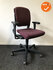 Ahrend 230 - medium rug - bordeauxrode stoffering - kleur voetkruis naar keuze