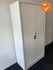 Roldeurkast - Voortman - 195x100x45cm - Wit met metalen deuren