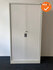 Roldeurkast - Voortman - 195x100x45cm - Wit met metalen deuren