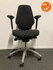 RH Logic 400 XL - Zwarte stoffering - Zilvergrijs voetkruis - Inclusief leren armleggers