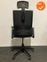 Ahrend 2020 bureaustoel - refurbished - zwarte stoffering - inclusief lendesteun - hoge rug - zwart voetkruis - inclusief hoofdsteun