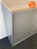 Roldeurkast - Ahrend - 120x120x45cm - Zilvergrijs met zilvergrijze metalen roldeuren - Topblad naar keuze