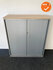 Roldeurkast - Ahrend - 140x120x45cm - Zilvergrijs met zilvergrijze kunststof roldeuren - Topblad naar keuze