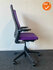 Ahrend 2020 bureaustoel - refurbished - paarse stoffering - inclusief lendesteun - hoge rug - zwart voetkruis