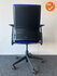 Ahrend 2020 bureaustoel - refurbished - donkerblauwe stoffering - inclusief lendesteun - hoge rug - zwart voetkruis