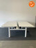 Sedus duo bureau zit-sta - 180x80cm - wit onderstel - met wit blad - witte poten
