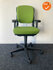 Ahrend 230 bureaustoel - refurbished - medium rug - lichtgroene stoffering - kleur voetkruis naar keuze