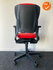 Ahrend 230 bureaustoel - refurbished - hoge rug - rode stoffering - kleur voetkruis naar keuze