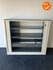 Roldeurkast - Ahrend - 110x120x45cm - wit met metalen roldeuren - Topblad naar keuze