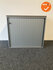 Roldeurkast - Ahrend - 74x80x45cm - Zilvergrijs met zilvergrijze deuren - Topblad naar keuze