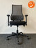 BMA Axia - 2.5 hoge rug met zwarte zitting - grijs netweave rug - zwart voetkruis