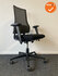 BMA Axia - 2.5 hoge rug met zwarte zitting - grijs netweave rug - zwart voetkruis