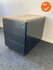 Ladeblok - 57x42x76cm - Zwart - 4 lades - Zwart metalen front - topblad naar keuze