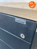 Ladeblok - 57x42x76cm - Zwart - 4 lades - Zwart metalen front - topblad naar keuze