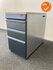 Ladeblok - 74x42x80cm - Zilvergrijs - 4 lades - kunststof front - topblad naar keuze