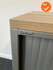 Roldeurkast - Ahrend - 74x120x45cm - Zilvergrijs met grijze roldeuren - Topblad naar keuze