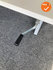 Duo slinger verstelbaar bureau - 180x80cm - zilvergrijs onderstel - Wit blad