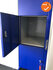 Lockerkast - 184x38x45 - Grijs/Blauw - 5 Persoons