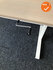 Vepa - Slinger bureau - 160x80cm - Wit onderstel - Eiken houten blad