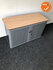 Gispen Roldeurkast - B-Keuze - 74x120x45cm - Zilvergrijs met zilvergrijze roldeuren - inclusief 1 legbord