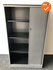 Roldeurkast - Ahrend - 144x80x45cm - Zilvergrijs met zilvergrijze roldeuren - Topblad naar keuze
