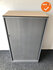 Roldeurkast - Ahrend - 144x80x45cm - Zilvergrijs met zilvergrijze roldeuren - Topblad naar keuze
