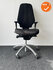 RH Logic - 400 XL - Zwarte stoffering - Zilvergrijs voetkruis - Inclusief leren armleggers