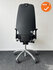 RH Logic - 400 XL - Zwarte stoffering - Zilvergrijs voetkruis - Inclusief leren armleggers