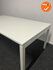 Vergadertafel - 4-poots - 200x100cm - met wit onderstel - inclusief wit melamine blad