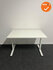 Bureau Basic - Handmatig verstelbaar - 120x80cm - Wit onderstel - Wit houten blad