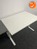 Bureau Basic - Handmatig verstelbaar - 120x80cm - Wit onderstel - Wit houten blad