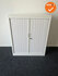 Roldeurkast - 110x100x45cm -Wit met wit roldeuren - Wit topblad