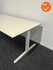 Ahrend Balance slingerverstelbaar bureau - met wit onderstel - wit blad - 160x80