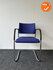 Vergaderstoel - EMO - Paarse stoffering - Chroom frame - stapelbaar