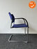 Vergaderstoel - EMO - Paarse stoffering - Chroom frame - stapelbaar