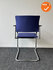 Vergaderstoel - EMO - Paarse stoffering - Chroom frame - stapelbaar