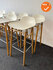 Form Barkruk - Normann Copenhagen - Witte zitting - Houten onderstel