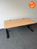 Rohde&Grahl verstelbaar slinger bureau - zwart frame - Beuken bovenblad