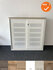 Ahrend schuifdeurkast - akoestisch - 120x120x45cm - wit