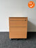 Complete Rohde&Grahl verstelbaar slinger werkplek - zwart frame - Beuken bovenblad - Inclusief ladeblok