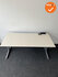 Ahrend Balance slingerverstelbaar bureau - met zilvergrijs onderstel - wit blad - 160x80 - Inclusief stekkerblok