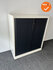 Roldeurkast - 110x100x45cm -Wit met zwarte roldeuren